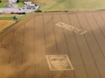 Two Detailed crop circles that appeared in Great Britain. 